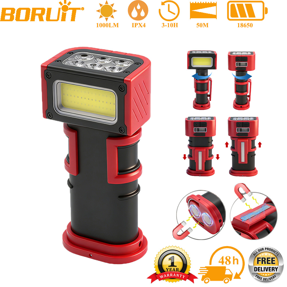 BORUiT COB LED Work Light 1000 - đánh giá và giá Fishing Equipment And Accessories