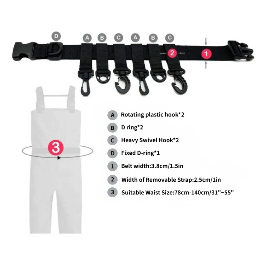 1Pcs Adjustable Wading Belts F - đánh giá và giá Fishing Equipment And Accessories