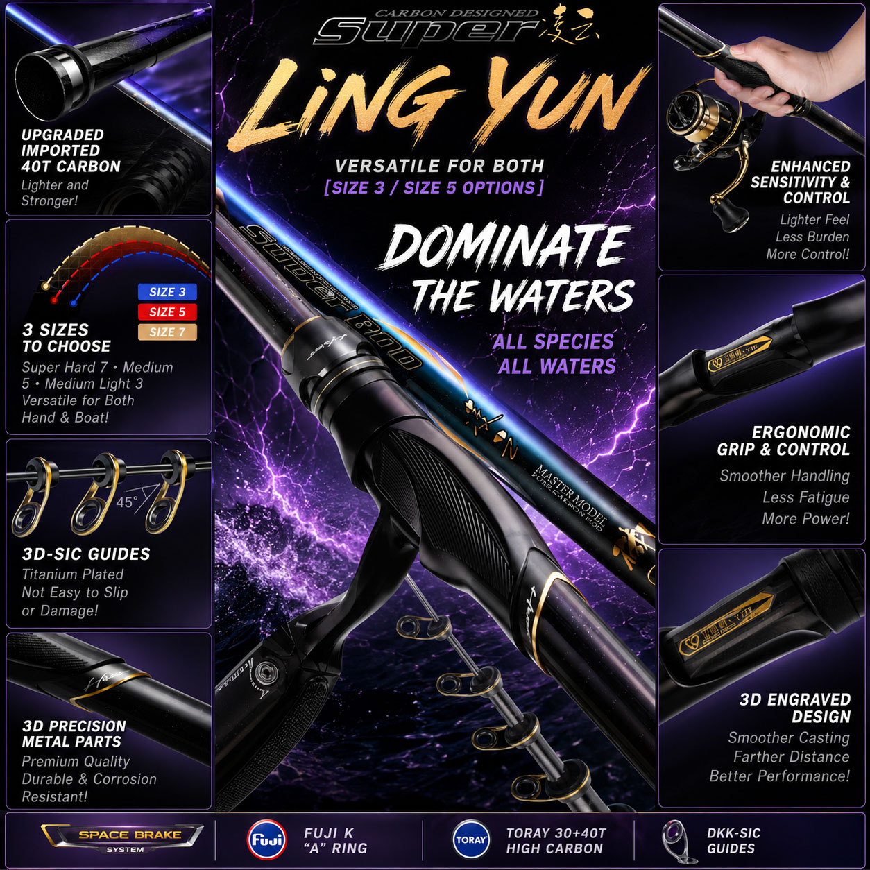 HASIDA Ling Yun Fishing Rod 40 - đánh giá và giá Fishing Equipment Clearance
