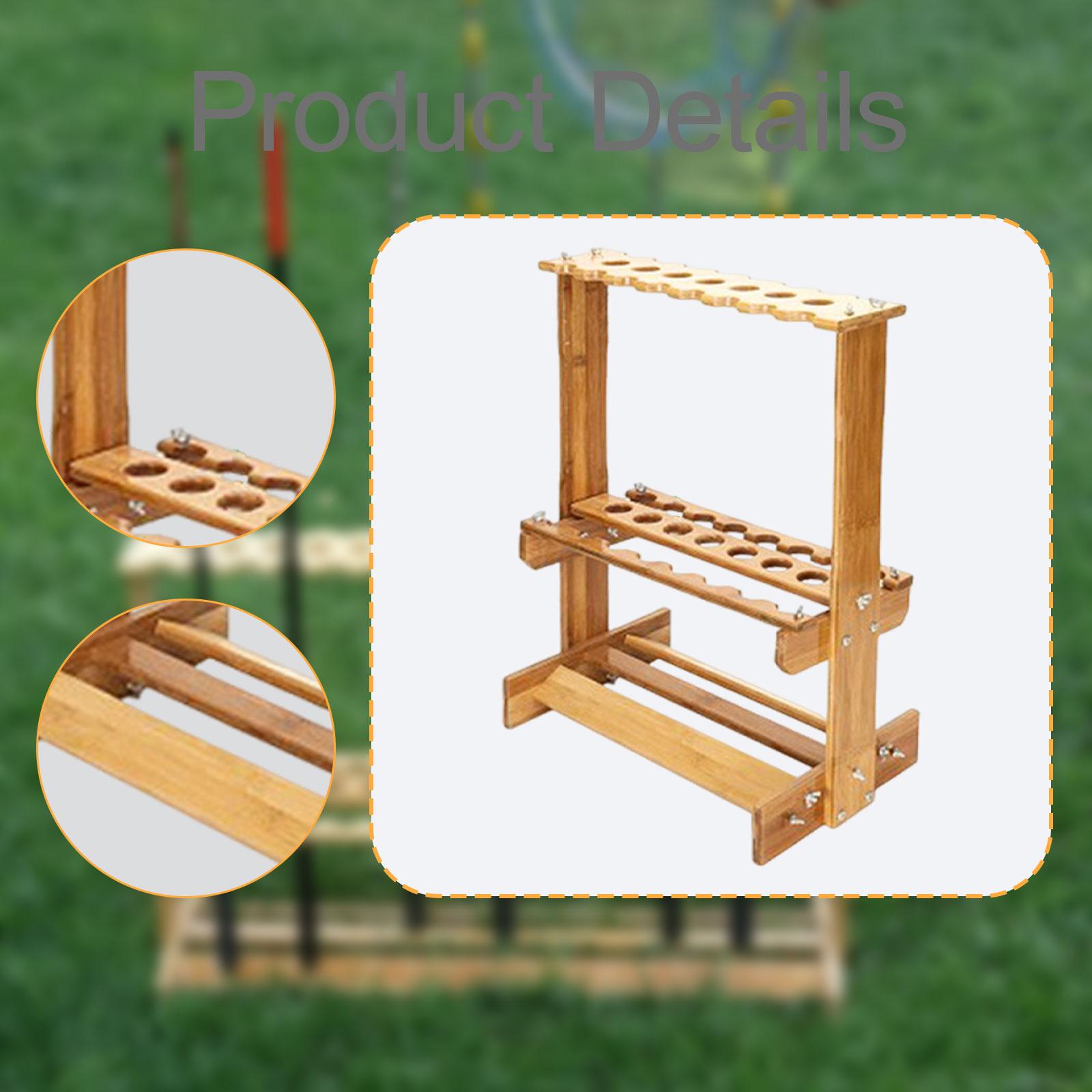 Fishing Rod Storage Rack Bambo - đánh giá và giá Fishing Equipment Organizer