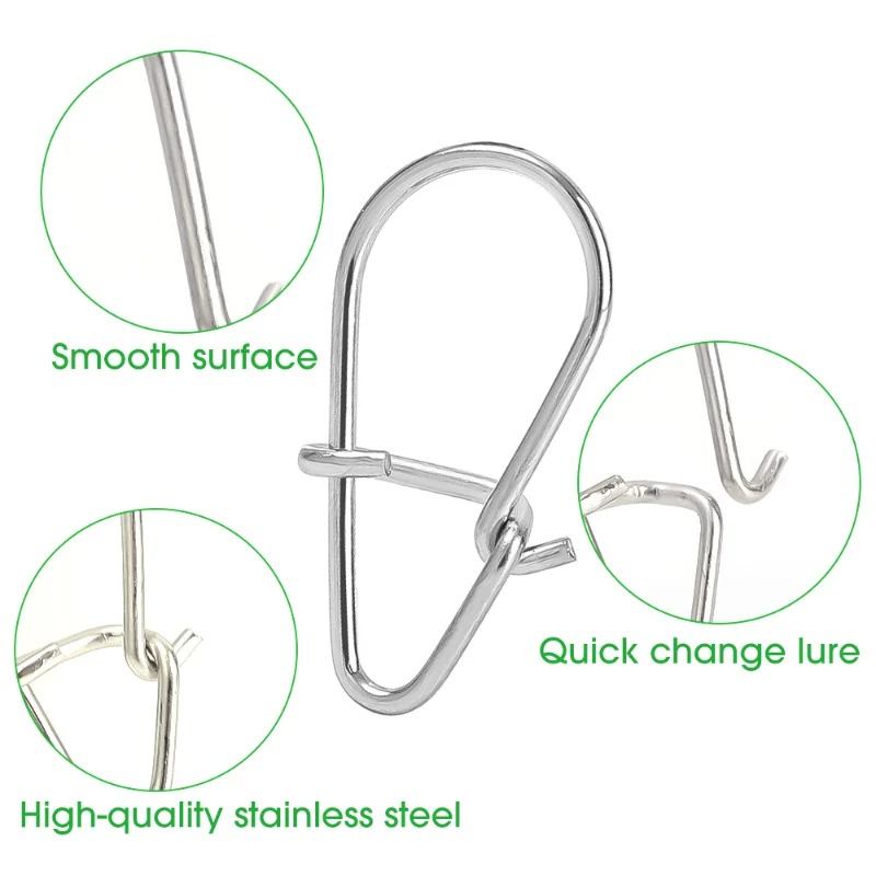 100PCS Stainless Steel Fishing - đánh giá và giá Fishing Equipment Cheap